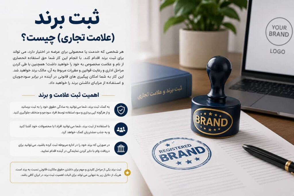 ثبت برند یا علامت تجاری چیست؟